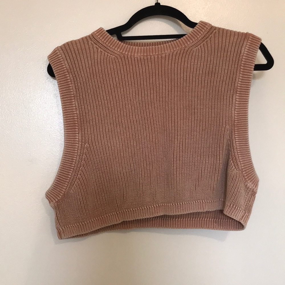Free People Orange Crop Top